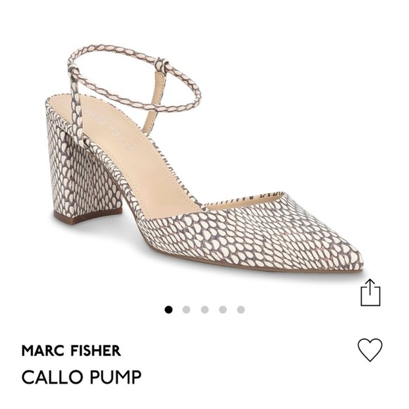 Marc Fisher Callo Block/Chunky Heel Size 6 1/2. Gorgeous - Picture 7 of 8